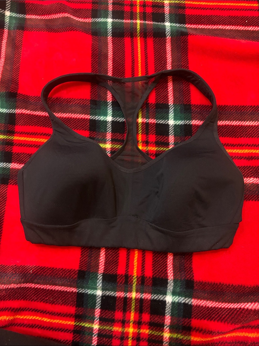 lululemon athletica Black Racerback Wireless Sports Bra size 10